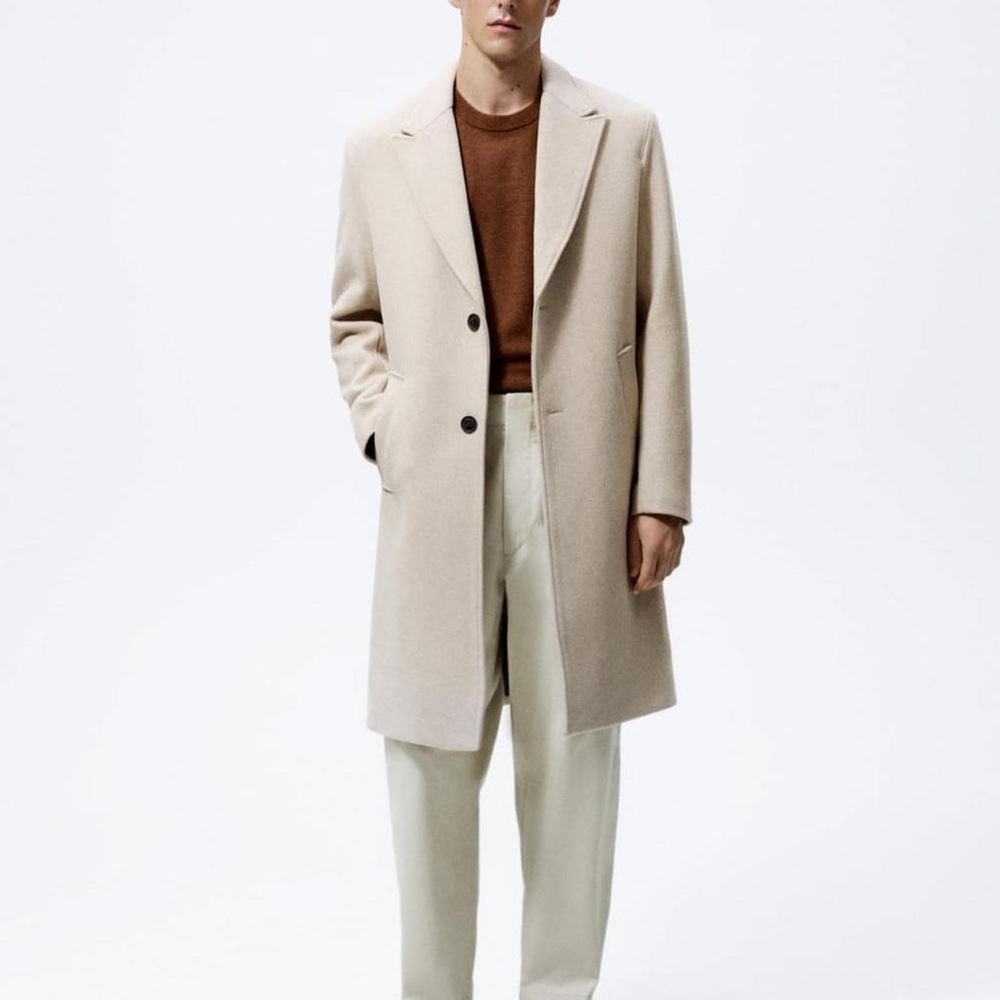 Zara Men’s Trench Wool Coat